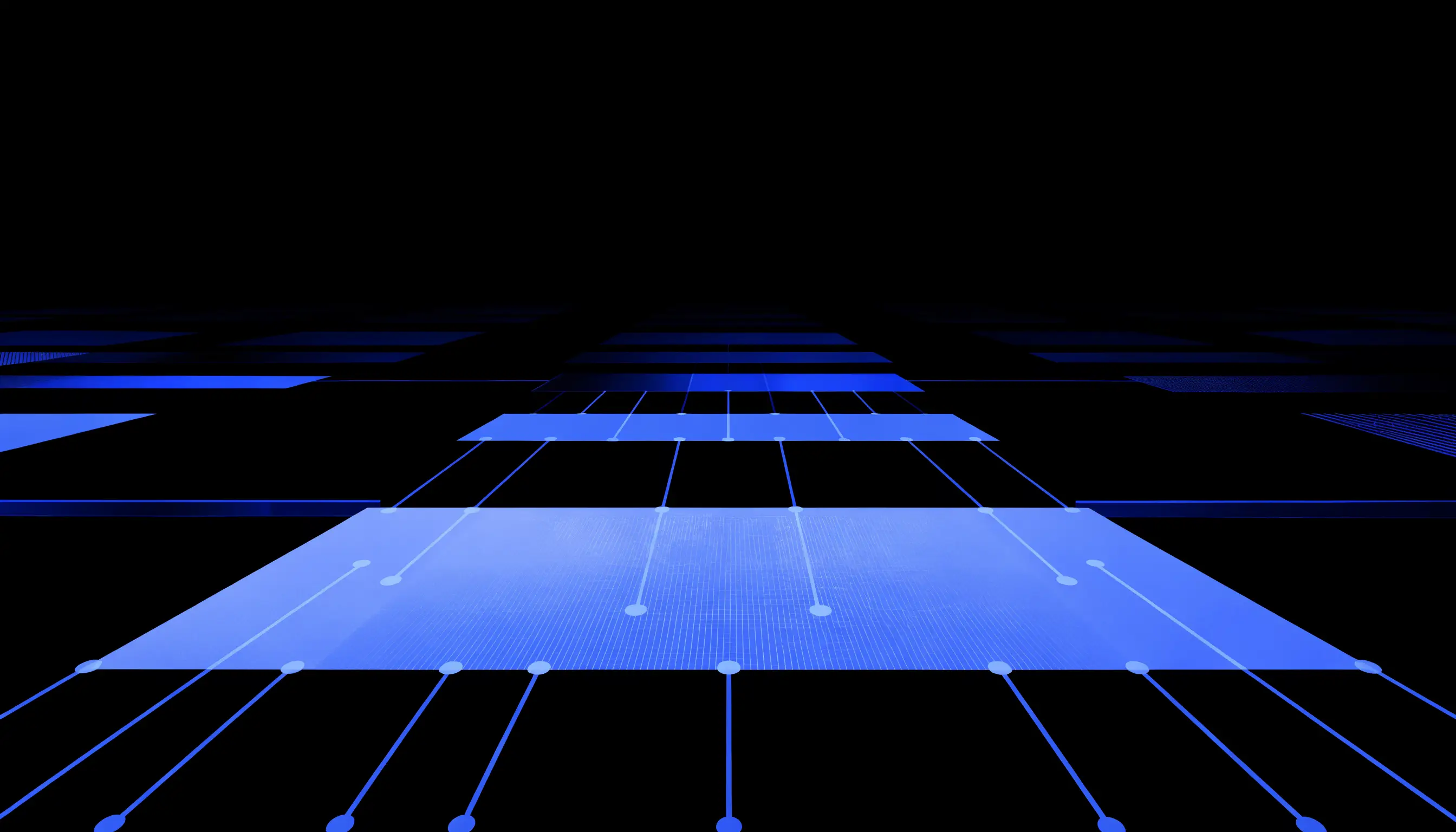 An abstract network of measurement nodes, representing software and computer-vision work